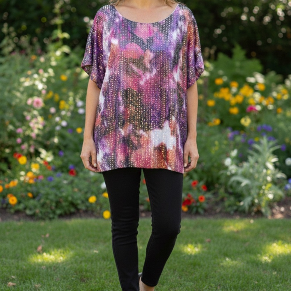 Vince Camuto Sequin Top